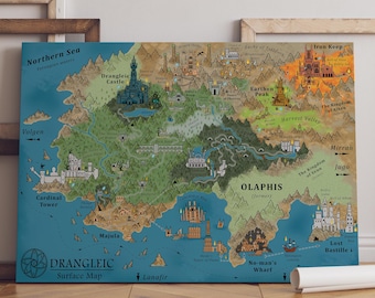 Dark Souls Illustrated World Map of Lordran - Etsy