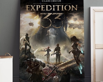 Clair Obscur Expedition 33 Poster / Gustave Wall Art / Game Print / Canvas Art Decor