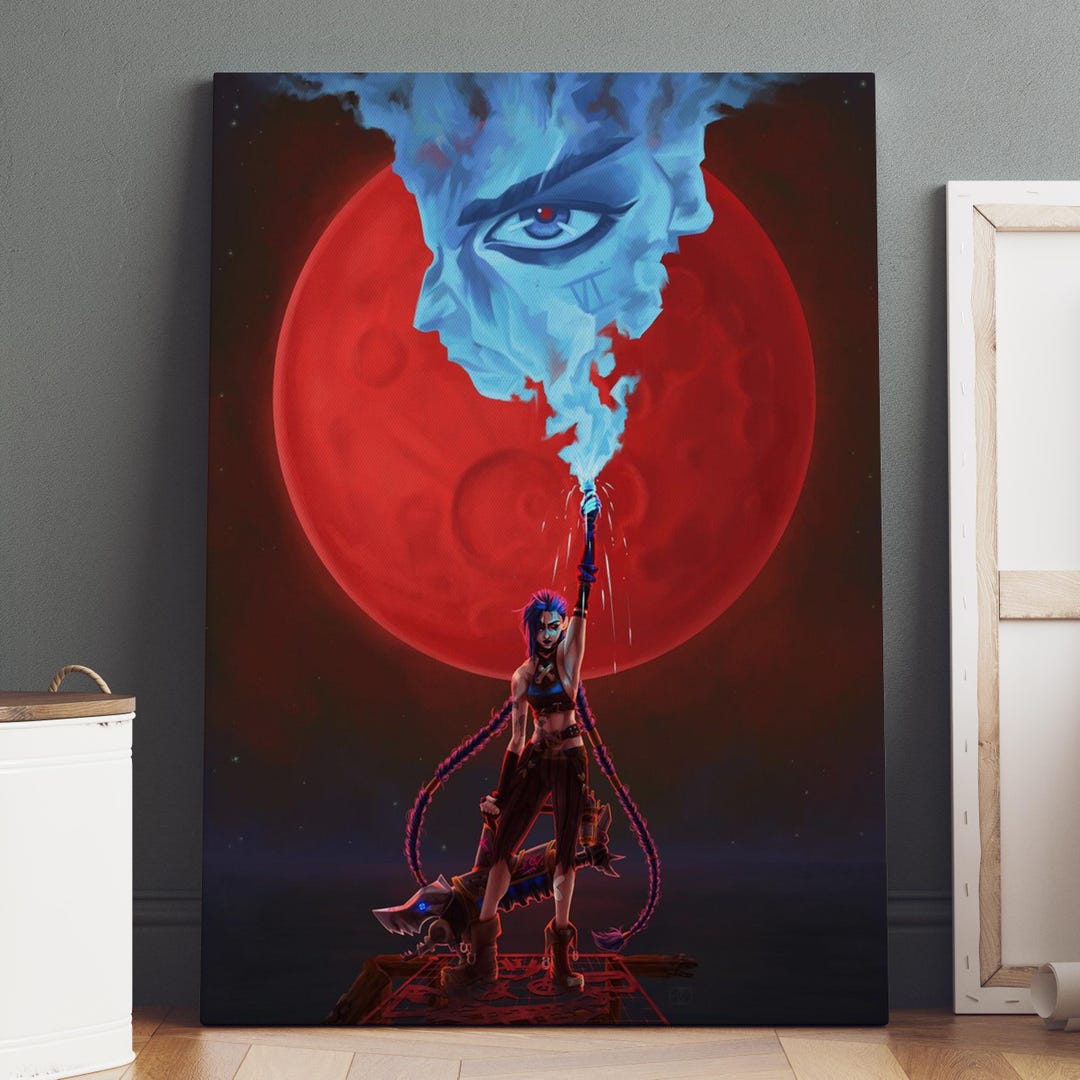Arcane Poster / Jinx & Vi Wall Art / Game Print / Canvas Art Decor #4 ...