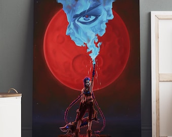 Arcane Poster / Jinx & Vi Wall Art / Game Print / Canvas Art Decor #4