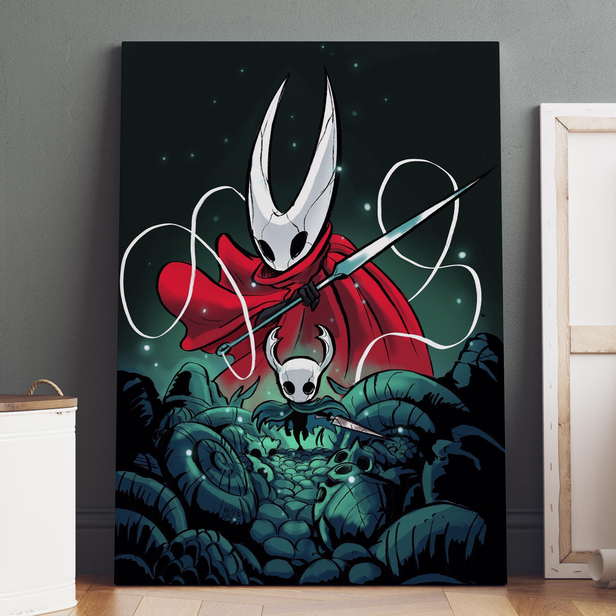 Hollow Knight Poster / the Knight & Hornet Wall Art / Game Print ...