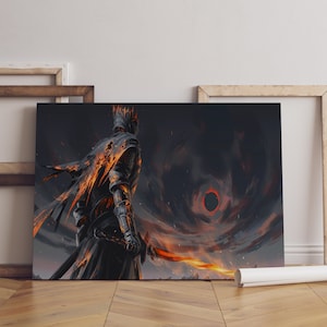 Póster de Dark Souls, arte de pared de Chosen Undead, impresión en lienzo de primera calidad, regalo para fanáticos de los juegos, decoración de pared para jugadores