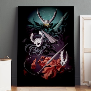 Hollow Knight Poster / the Knight & Hornet Wall Art / Game Print ...