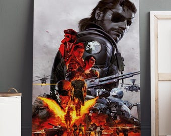 Solid Snake & Gray Fox Premium Poster (vectorized Design) - Etsy