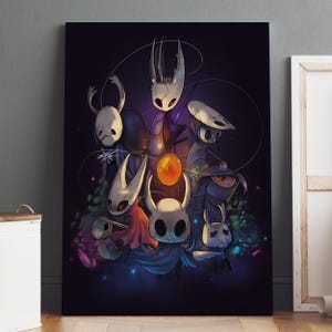 Hollow Knight Poster / the Knight & Hornet Wall Art / Game Print ...