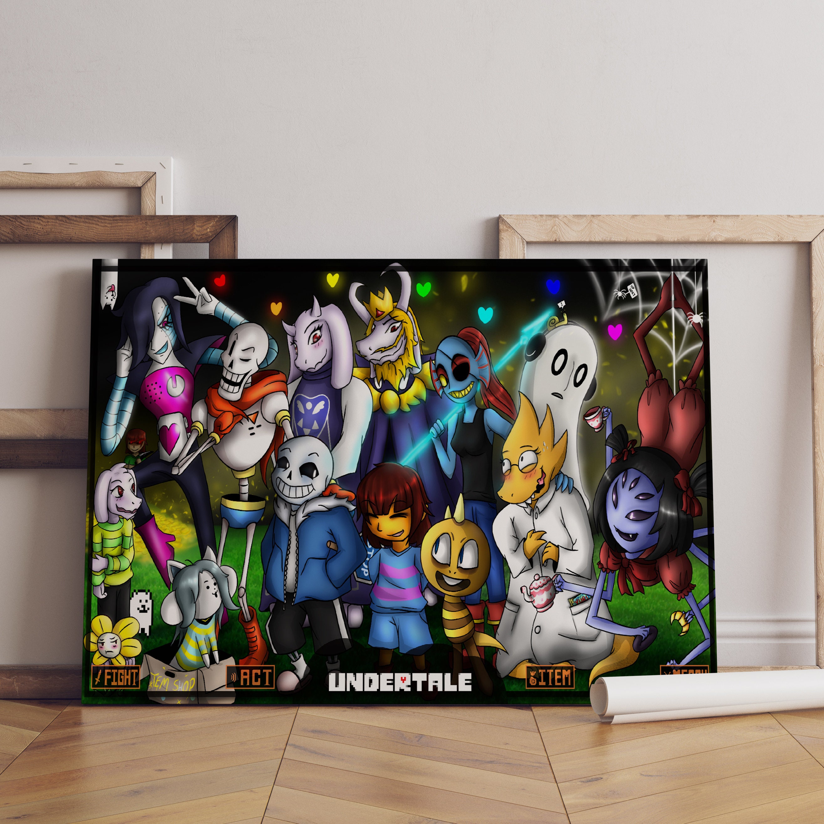 Chara Omega Flowey Undertale Best Poster Wall Art for Home