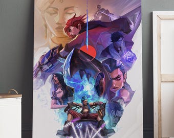 Arcane Poster / Jinx & Vi Wall Art / Game Print / Canvas Art Decor #3