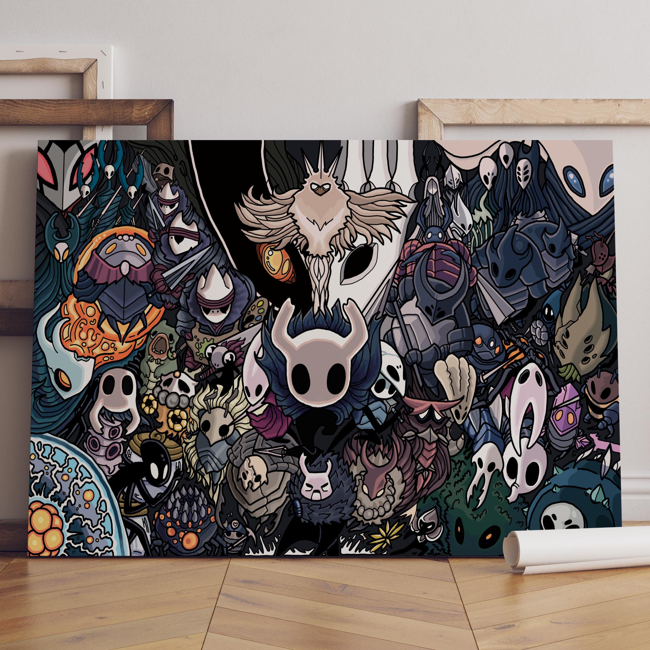 Hollow Knight Poster / the Knight & Hornet Wall Art / Game Print ...