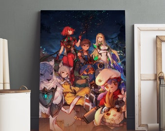 Xenoblade Chronicles Poster, Shulk Wall Art, Premium Canvas Print, Game Fan Gift, Gamer Wall Decor