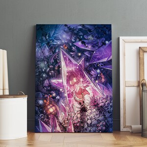 Hollow Knight-poster, hallownest-muurkunst, premium canvasprint, gamefan cadeau, gamermuurdecoratie