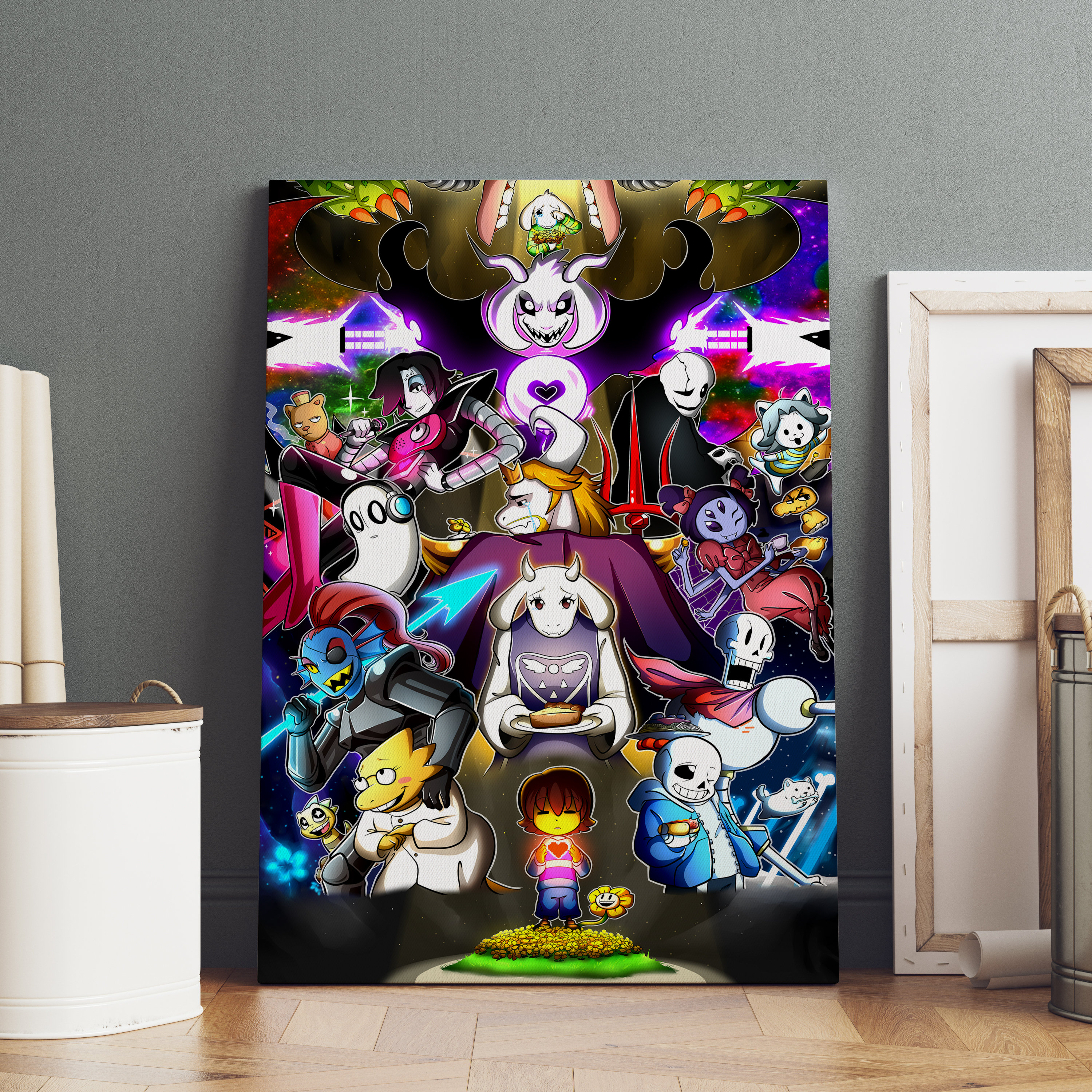 Qiguai Undertale Frisk Vs Omega Flowey RPG Game 1 Nice Oil Painting Wall  Art Picture and Canvas Art Poster Print Modern Family Bedroom Decor Posters  12x18inch(30x45cm) : : Home
