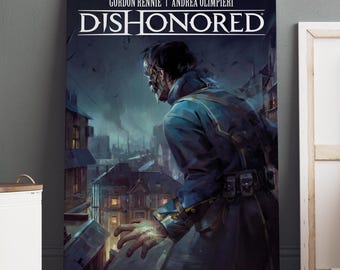 Dishonored poster / Corvo Attano muurkunst / gameprint / canvas art decor #4