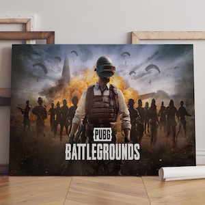 PUBG Poster / Battle Royale Wall Art / Game Print / Canvas Art Decor #2