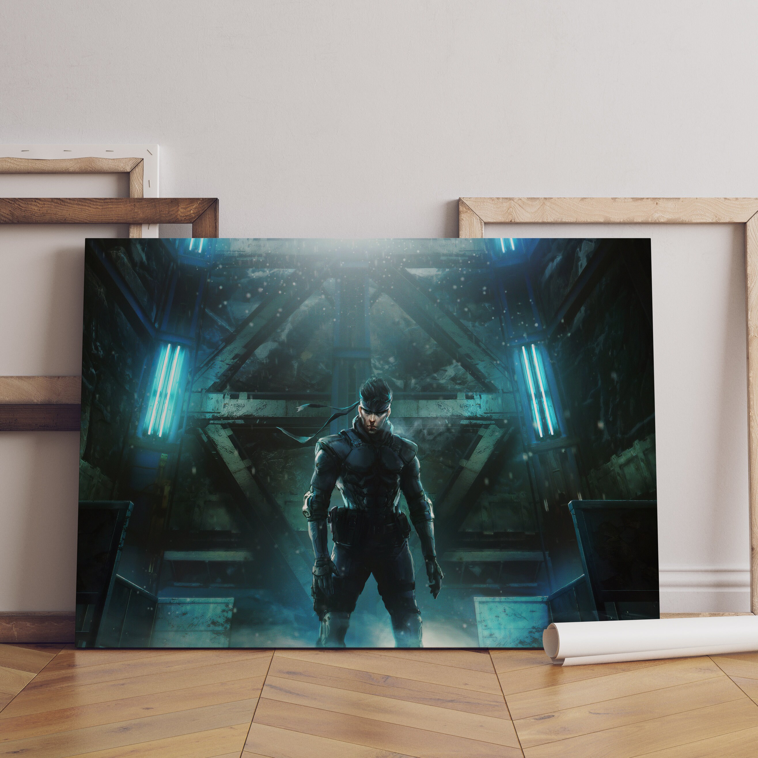 Metal Gear Solid Poster Big Boss Wall Art Premium Canvas - Etsy