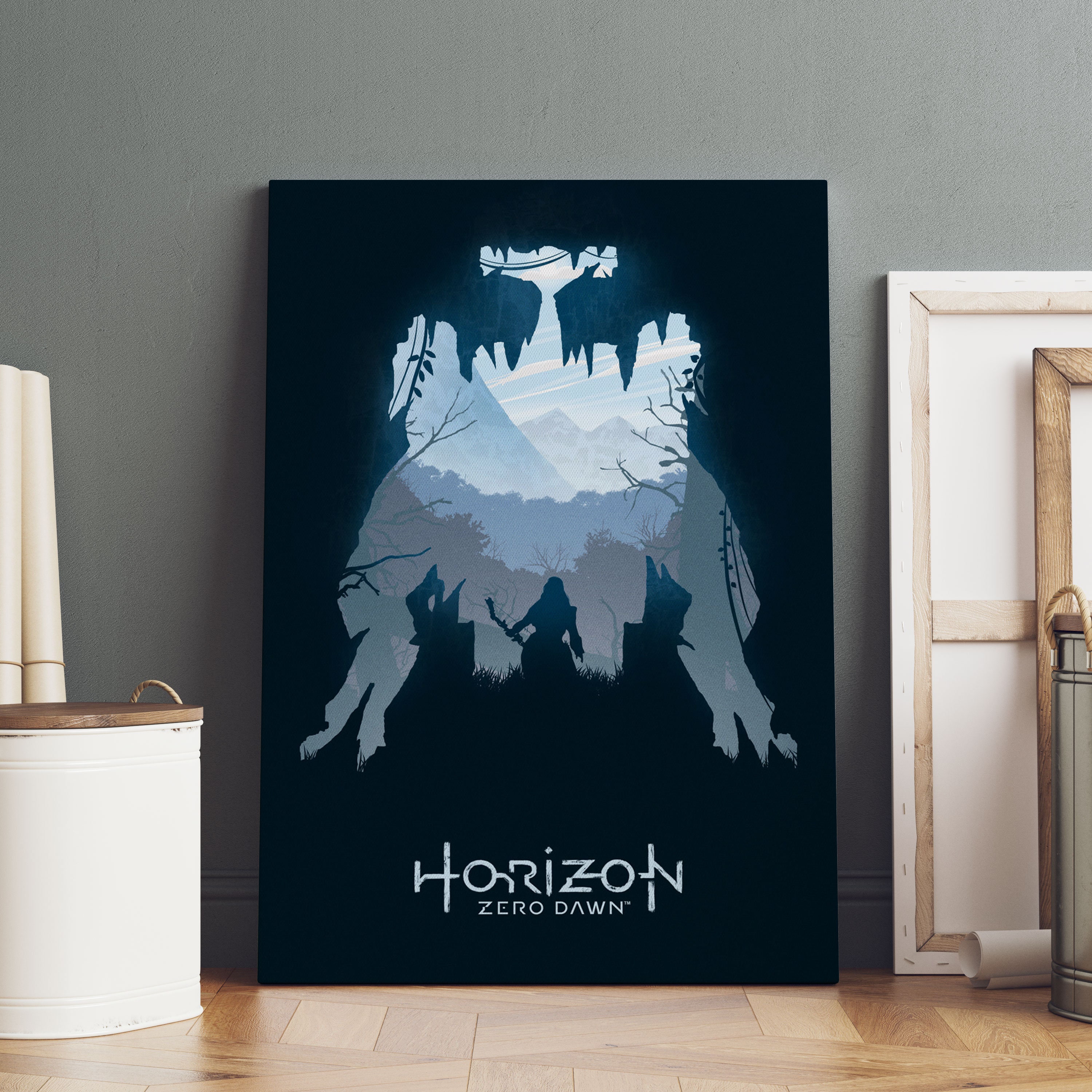 Horizon Zero Dawn, The Frozen Wilds poster, an art print by