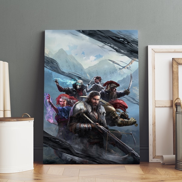 Póster de Divinity Original Sin, arte de pared de Ifan ben-Mezd, impresión de lienzo premium, regalo para fanáticos del juego, decoración de pared de jugador