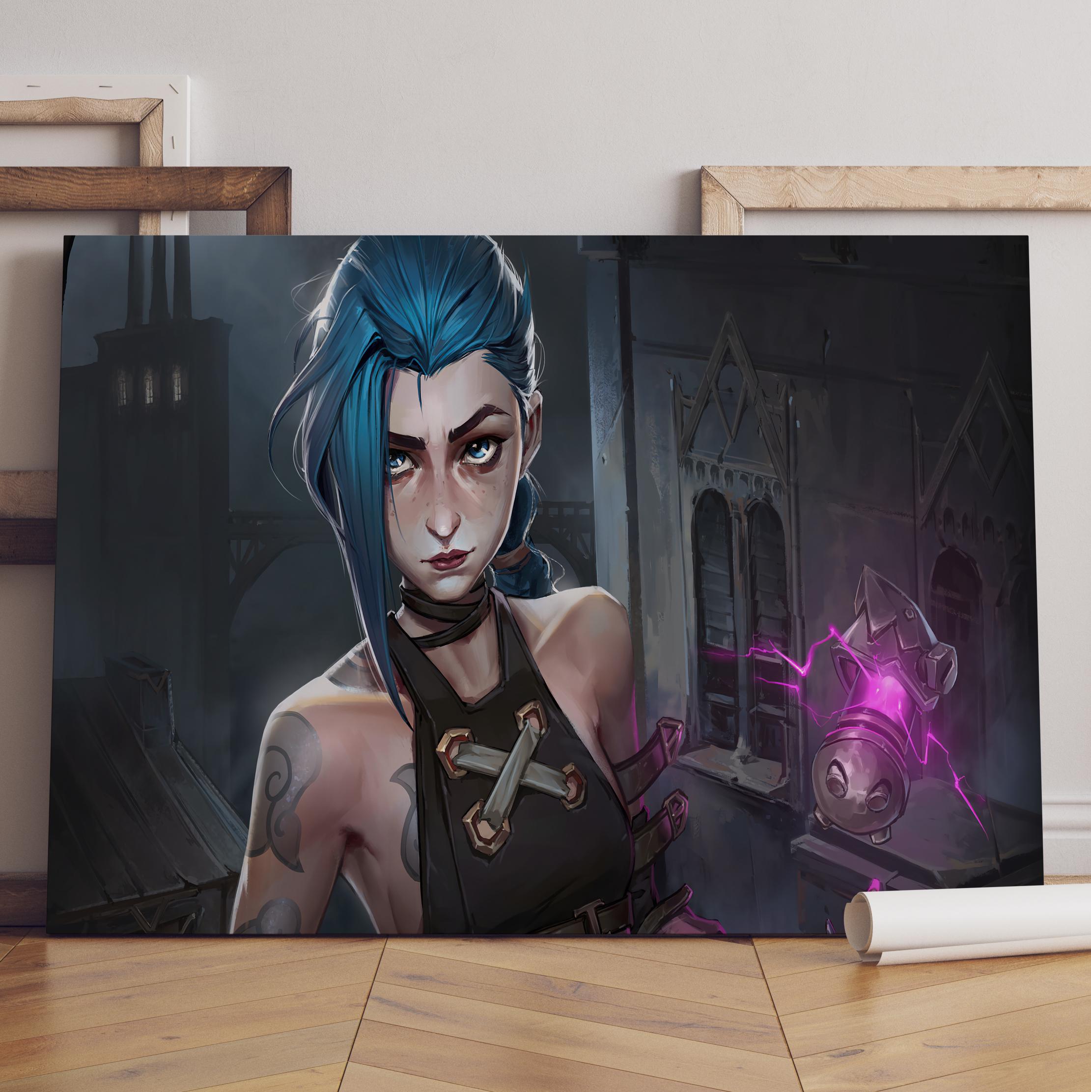 Arcane Poster / Jinx & Vi Wall Art / Game Print / Canvas Art Decor #5 ...