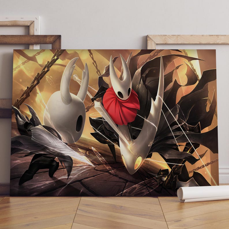 Hollow Knight Poster / the Knight & Hornet Wall Art / Game Print ...