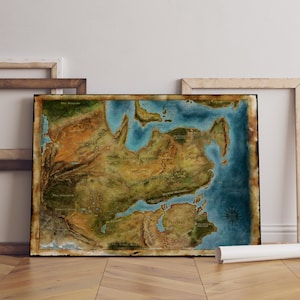 Dragon Age-poster, inquisitiekunst aan de muur, premium canvasprint, cadeau gamefan, gamermuurdecoratie