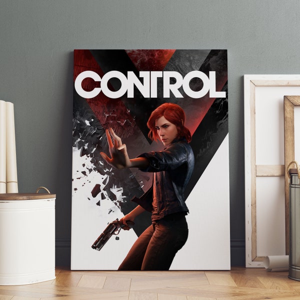 Control Poster, Jesse Faden Wall Art, Premium Canvas Print, Game Fan Gift, Gamer Wall Decor