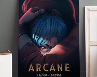 Arcane Poster / Jinx & Vi Wall Art / Game Print / Canvas Art Decor #6