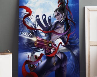 Poster di Bayonetta / Jeanne Wall Art / Stampa del gioco / Decorazione artistica su tela n. 3