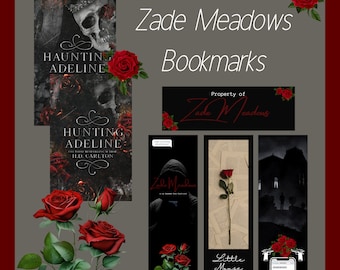 Zade Meadows Bookmarks | Haunting Adeline, Dark Romance (Digital Download)
