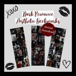 Paquete de marcapáginas de romance oscuro / Romance de terror con acosador mafioso / Romance oscuro femenino / Inspirado en Zade Meadows (Descarga digital)