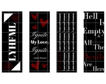 Shatter Me Bookmarks | Aaron Warner Bookmarks, Shatter Me Quotes, Juliette Ferrars, Aesthetic Designs, Booktok Quotes, Book Boyfriend