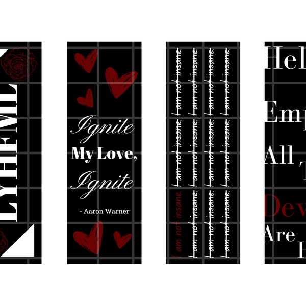 Shatter Me Bookmarks | Aaron Warner Bookmarks, Shatter Me Quotes, Juliette Ferrars, Aesthetic Designs, Booktok Quotes, Book Boyfriend