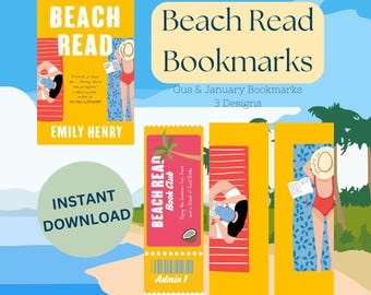 Summer Romance Inspired Bookmarks | Vacation | Holiday Reading | Book Lovers | Bookish | Beach Read Inspired (Digital Download)