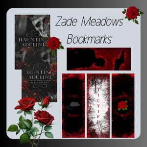Zade Meadows Bookmarks | Dark Romance | Romance Bookmark | Haunting Adeline Book | Book Boyfriend Bookmark | Reading | Book Lover | Bookish