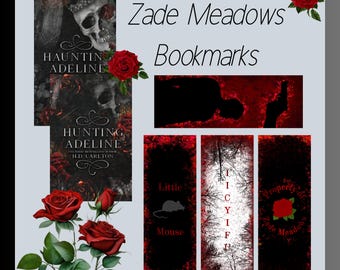 Zade Meadows Bookmarks | Dark Romance Book Boyfriend (Digital Download)