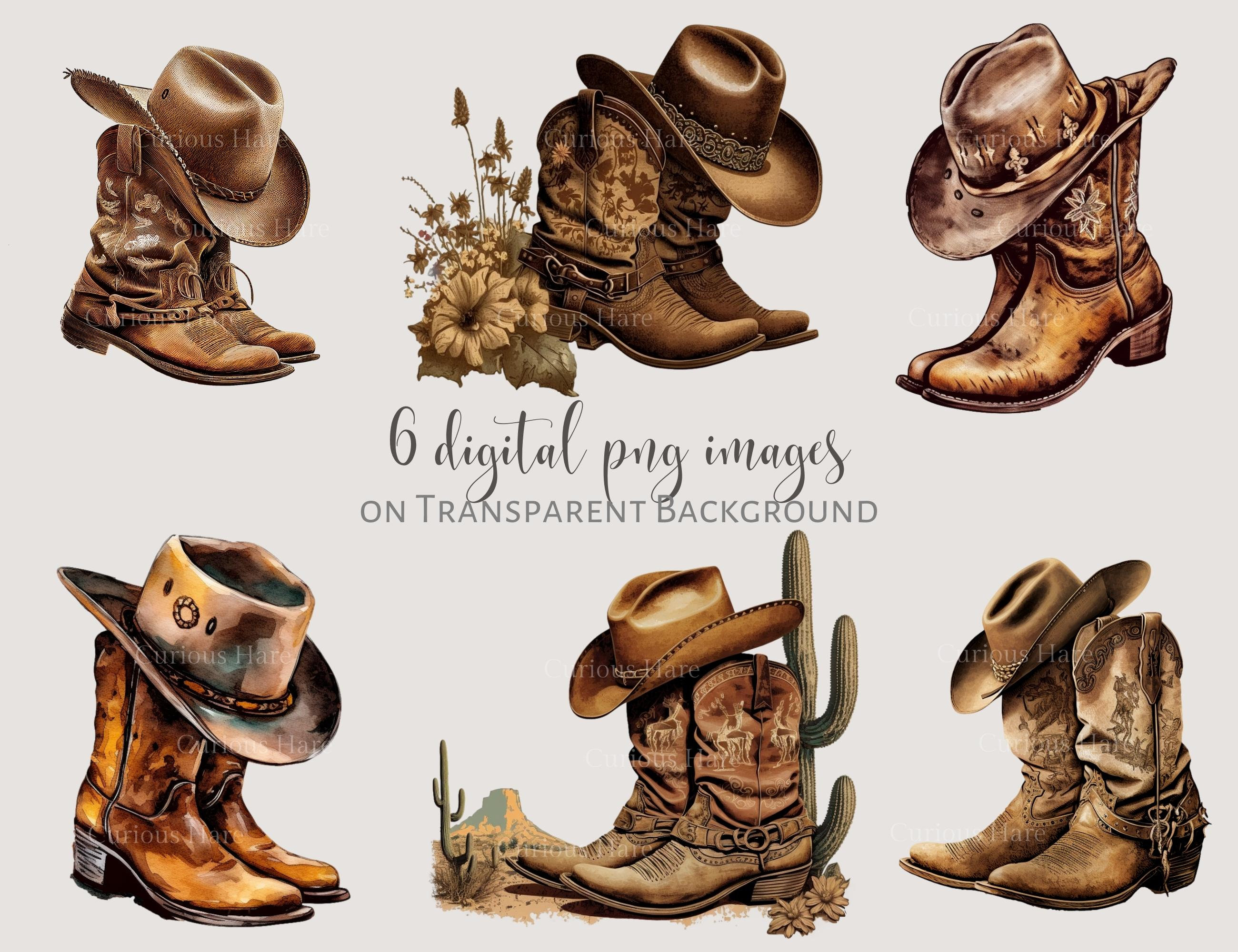 Cowboy Boots And Hat Wallpaper