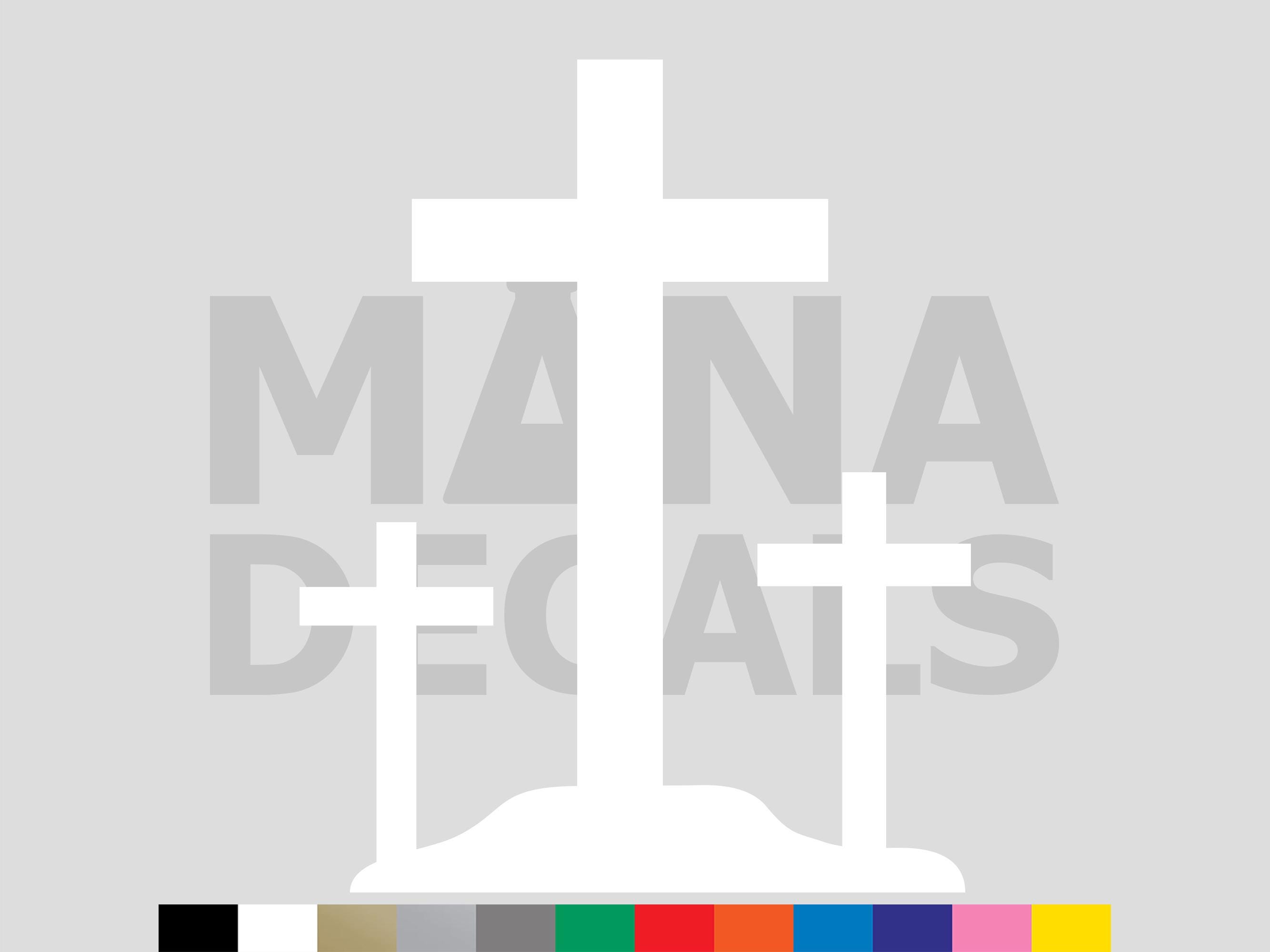 Calvary Cross Vinyl Die Cut Decal Sticker - Jesus Christ Christian ...