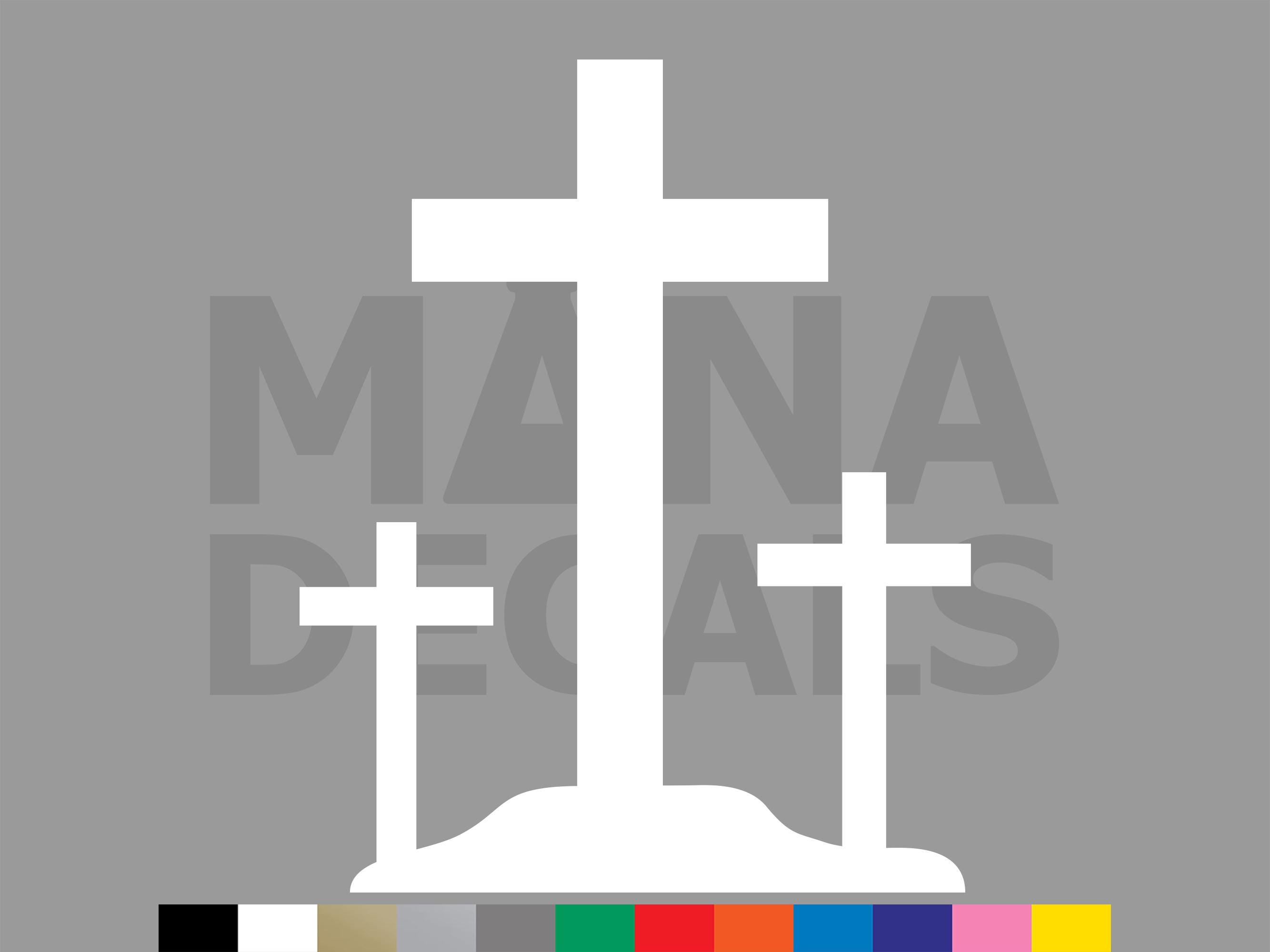 Calvary Cross Vinyl Die Cut Decal Sticker - Jesus Christ Christian ...