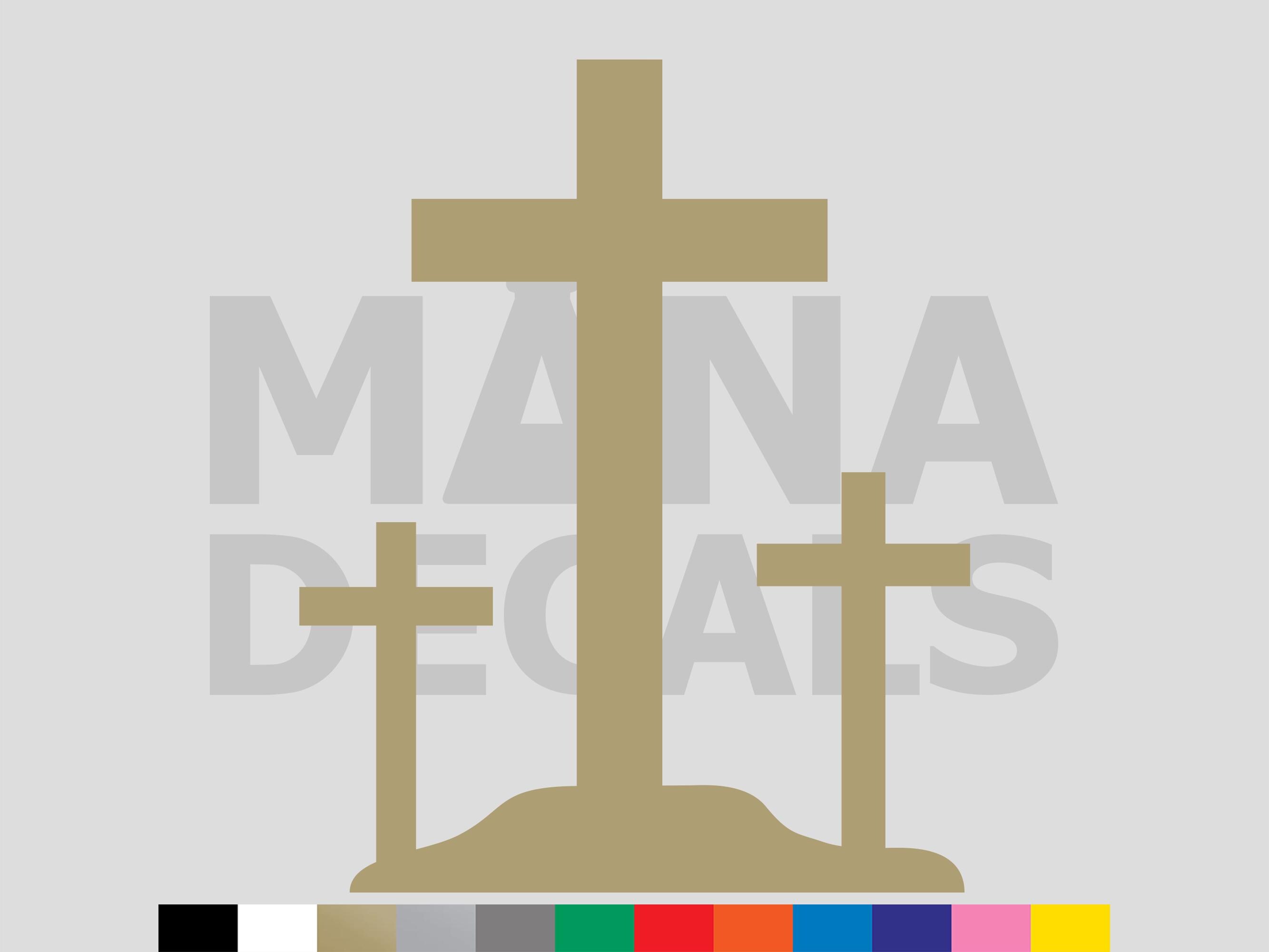 Calvary Cross Vinyl Die Cut Decal Sticker - Jesus Christ Christian ...