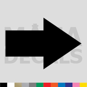 May include: Black arrow pointing to the right. The arrow is a simple shape with a flat top and bottom and a pointed tip.