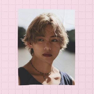 Taehyung V BTS Custom Kpop Blanket, Personalized Velveteen Plush Throw, BTS Merch, Custom Photo Blanket, Kpop Fan Gift