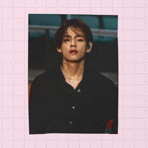 Taehyung V BTS Custom Kpop Blanket, Personalized Velveteen Plush Throw, BTS Merch, Custom Photo Blanket, Kpop Fan Gift