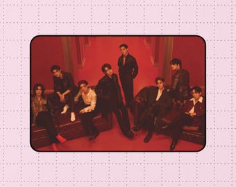 Tapete de escritorio Ateez: accesorio de escritorio Kpop personalizado, decoración de oficina de ídolos, regalo personalizado para ATINYs