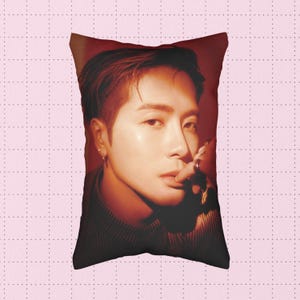 Jackson Wang Pillow – Custom GOT7 Kpop Lumbar Pillow, Double-Sided Decorative Cushion, Personalized Room Decor Fan Gift for AHGASEs