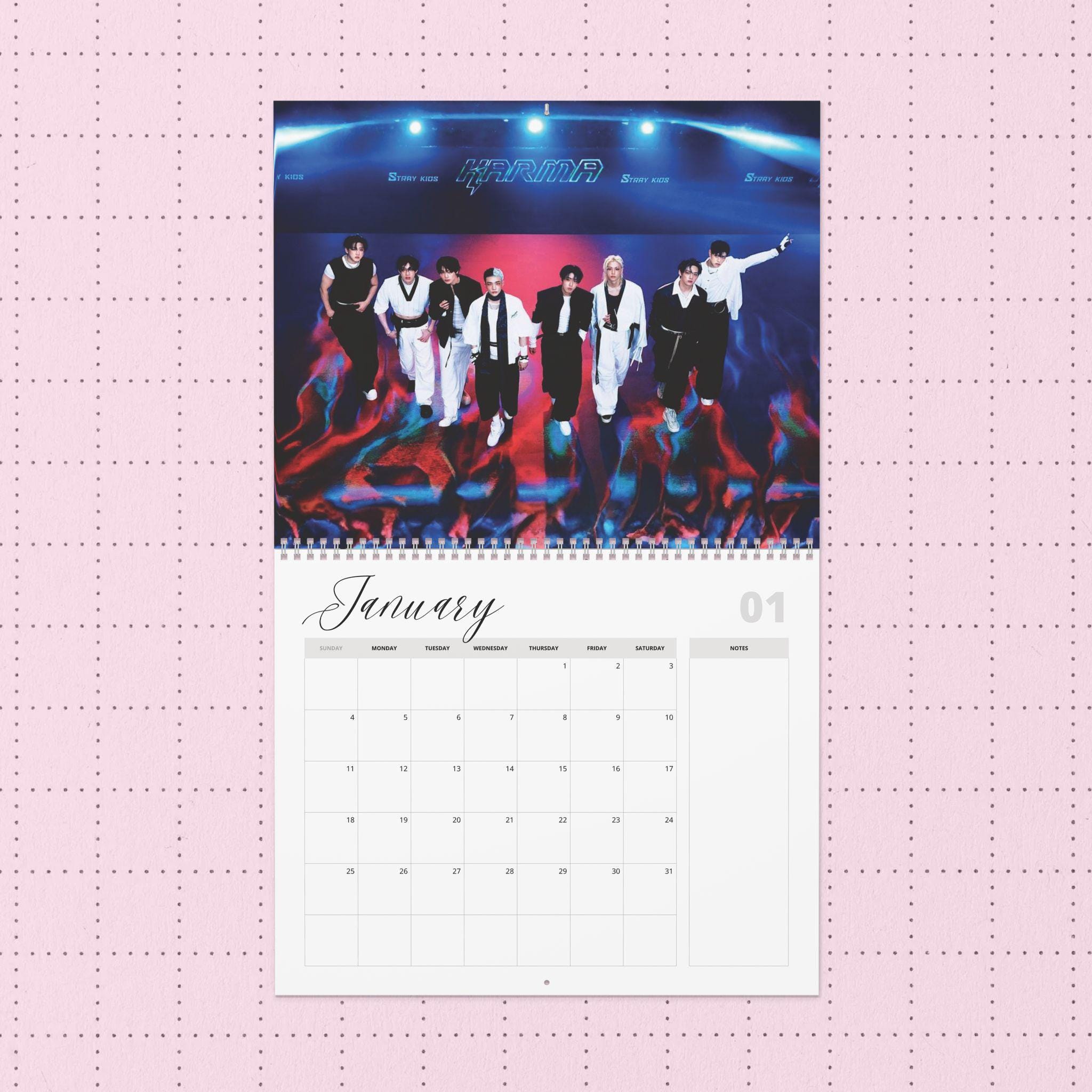 Discover Stray Kids Calendar, Kpop Gift for STAYs,12-Month Hanging Calendar