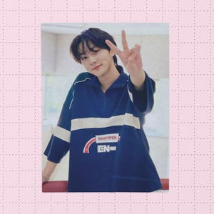 Jungwon Enhypen Custom Kpop Blanket, Personalized Velveteen Plush Throw, Enhypen Merch, Custom Photo Blanket, Kpop Fan Gift