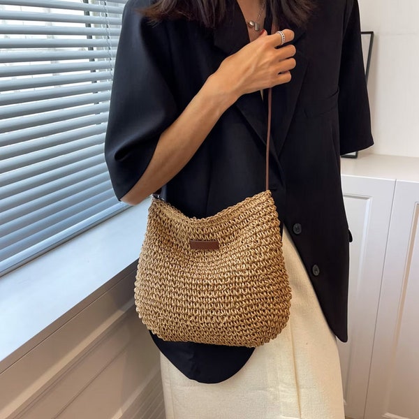 Straw Handbag - Etsy