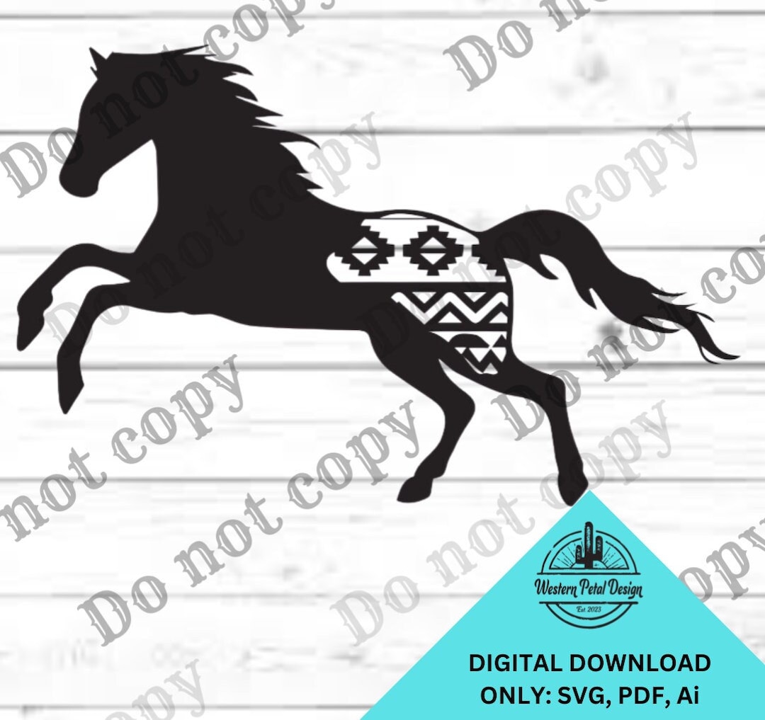 Western Aztec Horse Graphic Tee