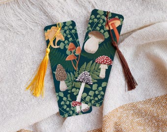 Marque-page champignon et fougère avec ou sans pampille