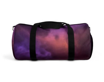 VoyagingWithin, Bags, Duffel Bag, Purple Fire Clouds