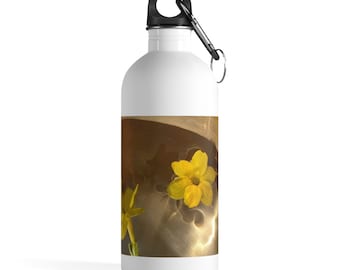 VoyagingWithin, Kitchen, Stainless Steel Water Bottle, 14 oz, Winter Jasmine