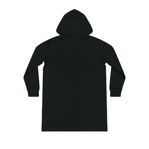 VoyagingWithin, Clothing, organic cotton and recycled polyester hoodie dress, Turquoise Depths image 3